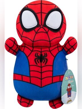 NWT Squishmallows Marvel Hugmees 10" Spidey and His Amazing Friends Spidey Plush